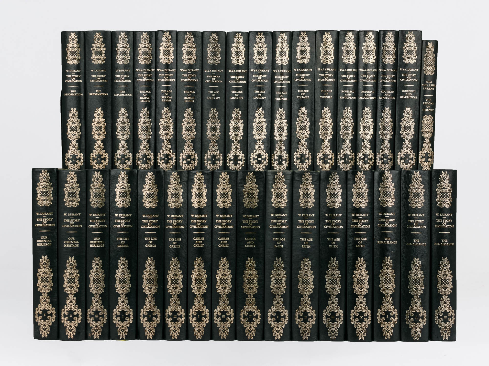 The Story of Civilization a set of ten volumes, here presented in