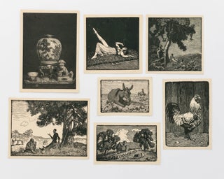 Item #120539 A selection of seven small woodcuts from 'A Book of Woodcuts. Drawn on Wood and...