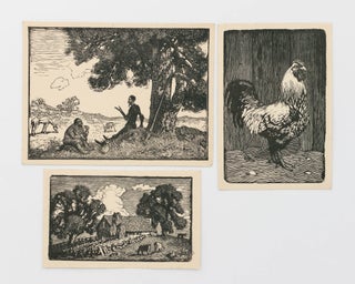 A selection of seven small woodcuts from 'A Book of Woodcuts. Drawn on Wood and engraved by Lionel Lindsay' (Sydney, Art in Australia, 1922)