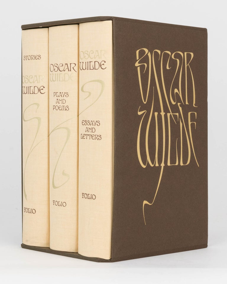 Item #120589 Stories. [Together with] Plays and Poems [and] Essays and Letters. [Three volumes]. Oscar WILDE.