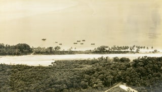 Item #120611 An album of 87 large-format aerial photographs of the New Guinea coastline, circa...