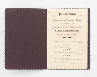 Borough of Newcastle, Natal. Souvenir Programme of Events held to commemorate the Coronation of His Most Gracious Majesty King Edward VII. 26th June, 1902 ... [cover title]