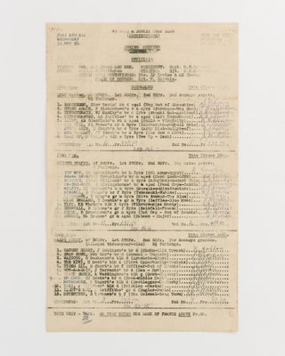 Item #121097 NZ Mule & Donkey Turf Club (Incorporated). Spring Meeting. Sidi Bou Ali...