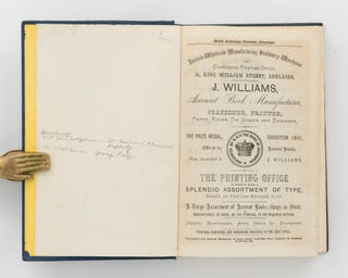 The Adelaide Almanac and Directory for South Australia, 1872. Together with Official, Ecclesiastical, Legal, Banking and Mercantile Directory