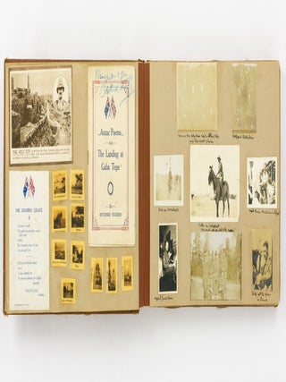 Item #121555 An album of photographs, letters, postcards, cuttings and printed ephemera relating...