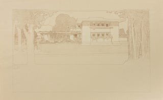 Item #121867 Plate XIV from 'Ausgeführte Bauten und Entwürfe von Frank Lloyd Wright' (the...