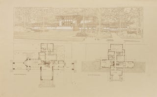 Item #121869 Plate XXV from 'Ausgeführte Bauten und Entwürfe von Frank Lloyd Wright'. Frank...