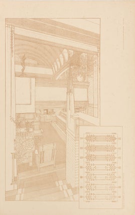 Item #121870 Plate XXXIb from 'Ausgeführte Bauten und Entwürfe von Frank Lloyd Wright'. Frank...