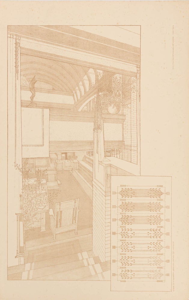 Item #121870 Plate XXXIb from 'Ausgeführte Bauten und Entwürfe von Frank Lloyd Wright'. Frank Lloyd WRIGHT.