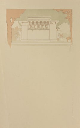 Item #121871 Plate LXIV from 'Ausgeführte Bauten und Entwürfe von Frank Lloyd Wright'. Frank...