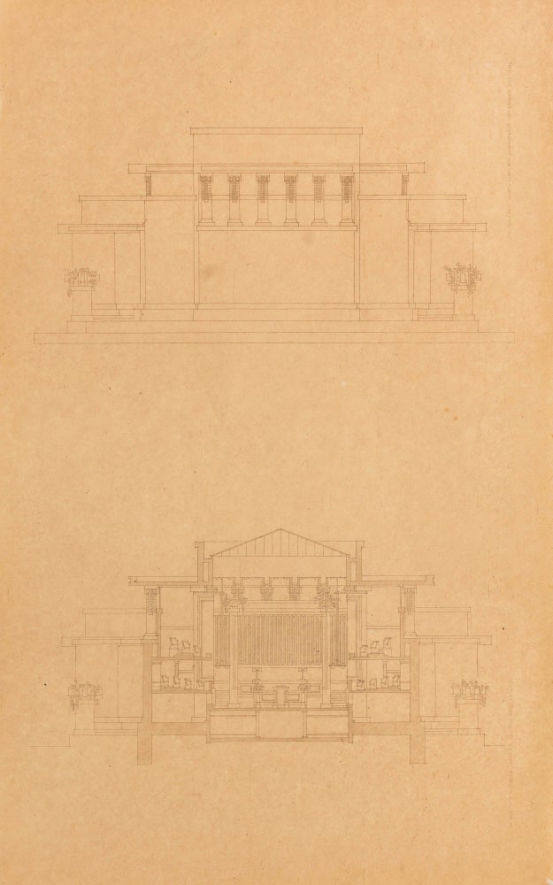 Item #121873 Plate LXIII from 'Ausgeführte Bauten und Entwürfe von Frank Lloyd Wright'. Frank Lloyd WRIGHT.