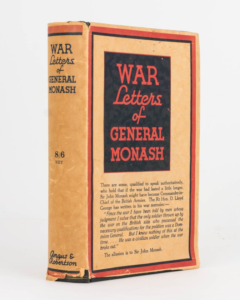 Item #121878 War Letters of General Monash. General Sir John MONASH, F. M. CUTLACK.