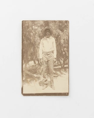 Item #121925 A vintage photograph of an Aboriginal stockman. Indigenous Australian Portraiture