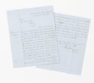 Item #121973 An autograph letter (Adelaide, 12 May 1851) signed by Henry Ayers in his capacity as...