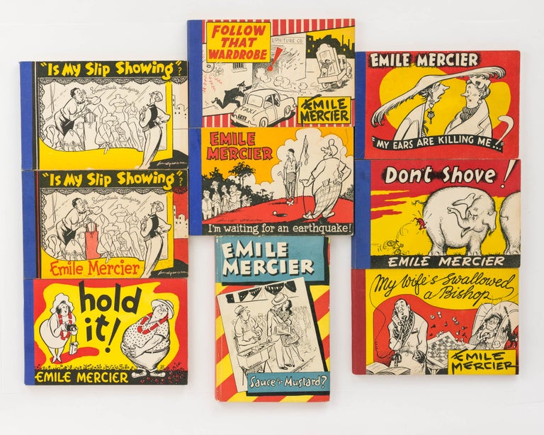 Item #122001 Sauce or Mustard? [Together with eight other books by this well-known Australian cartoonist]. Emile MERCIER.