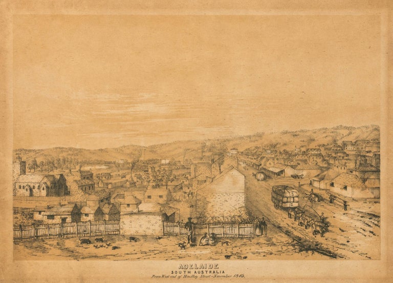 Item #122039 'Adelaide, South Australia, from West end of Hindley Street - November 1849'. John Baptist AUSTIN.