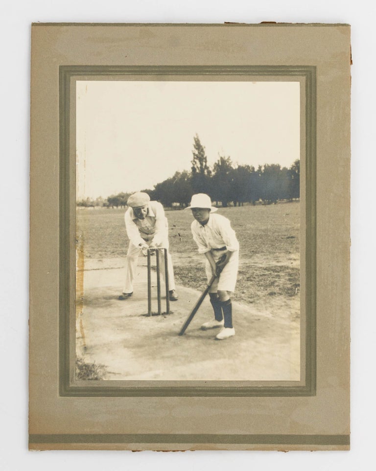 Item #122042 A photograph taken late in life of the cricketer 'regarded as the world's premier all-rounder at the end of the nineteenth century'. Cricket, George GIFFEN.
