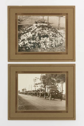 Item #122044 Two photographs from the funeral of Reginald Player Fuller (1905-1933), a well-known...