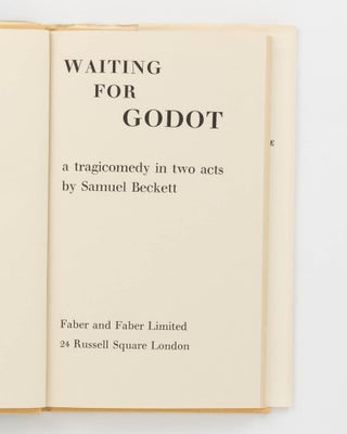 Waiting for Godot. A Tragicomedy in Two Acts