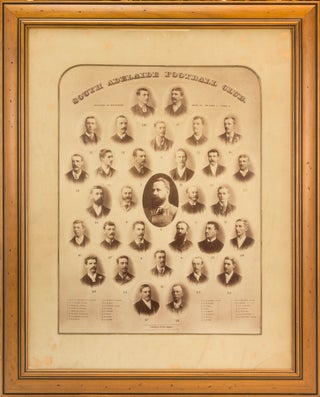 Item #122121 A vintage photo-montage of the 'South Adelaide Football Club. Played 16 Matches. Won...
