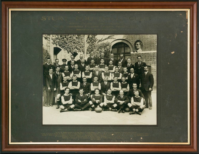 Item #122129 A vintage photograph of the 'Sturt Football Club. Minor Premiers and Premiers, South Australian Football League, Season 1919. Matches Played 15; Won 11, Lost 3, Drawn 1'. 1919 Sturt Football Club.