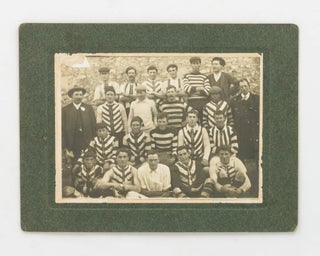 Item #122137 A vintage photograph of an early unidentified Australian Rules Football team,...