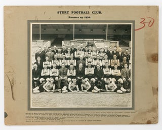 Item #122278 A vintage photograph of the 'Sturt Football Club. Runners up 1936'. 1936 Sturt...