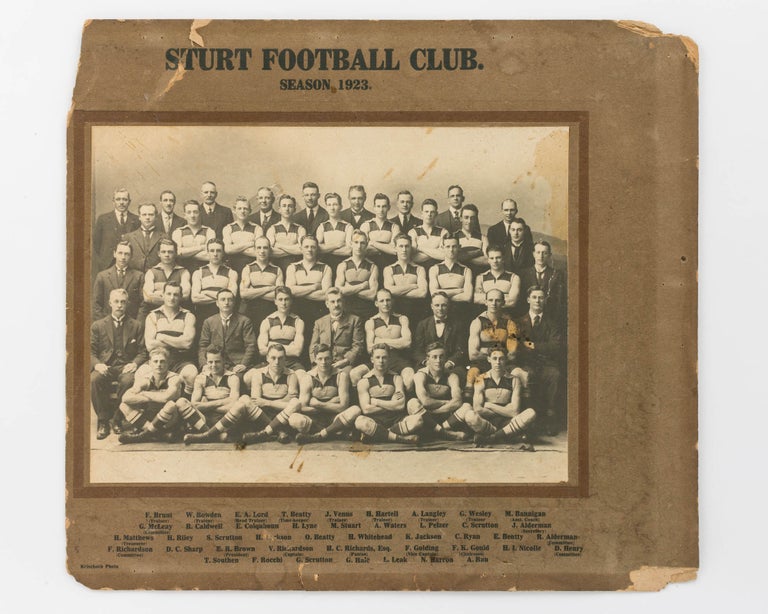 Item #122285 A vintage photograph of the 'Sturt Football Club. Season, 1923'. 1923 Sturt Football Club.
