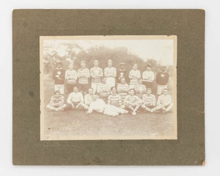 Item #122358 A vintage photograph of an early unidentified Australian Rules Football team,...