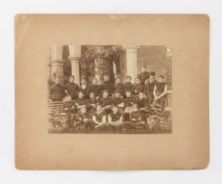 Item #122359 A vintage photograph of a football team at Way College, Wayville, in suburban...