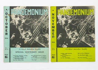 Pandemonium. A Critical Australian Monthly. Volume 1, Number 7, August 1934 to Volume 1, Number 11, December 1934