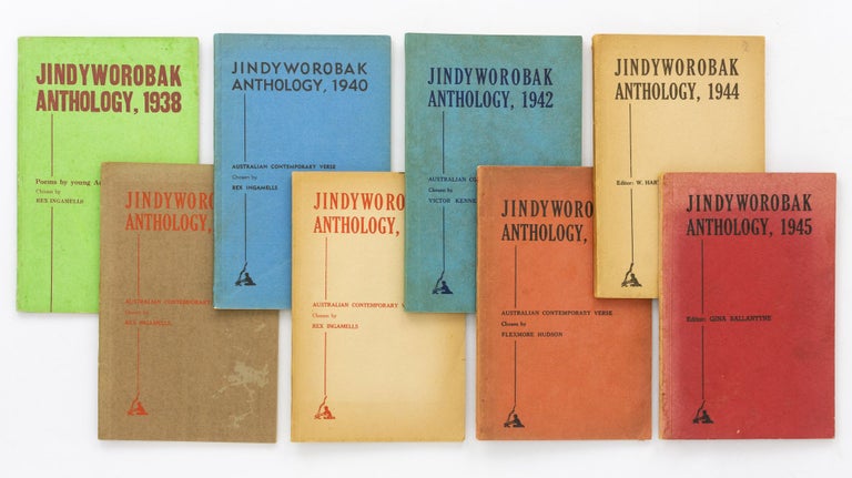Item #122437 Jindyworobak Anthology, 1938 [to] Jindyworobak Anthology, 1945 [the first eight volumes]. Australian Modernism, 'Jindyworobak Anthology'.