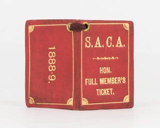 Item #122460 An original 'S.A. Cricketing Association Hon. Full Member's Ticket' for 1888-89....