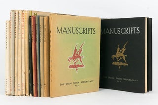Item #122777 Manuscripts... Number 1, [November 1931] to Number 13, May 1935 (the complete set,...
