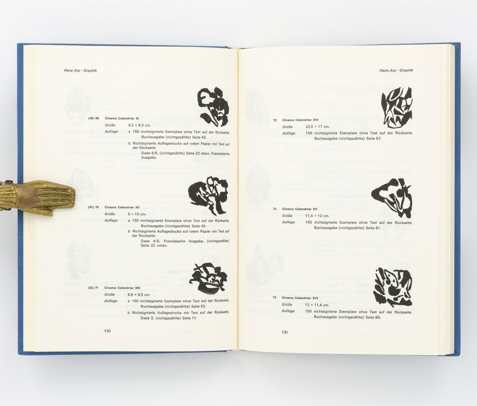 Hans Jean Arp. Das Graphische Werk, 1912-1966. L'oeuvre gravé. The