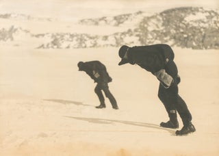 Item #122912 'Walking into the Face of a High Wind'. Australasian Antarctic Expedition, Frank HURLEY