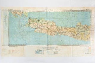 AAF Cloth Map [Miscellaneous Maps Series]. C-47 South Borneo [recto]. [Together with] C-48 West Java [verso]. Advance Edition