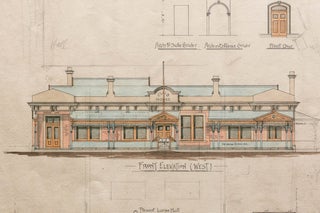 'Proposed Club House at Tanunda - for the Club Committee' [an original large hand-coloured architectural drawing]
