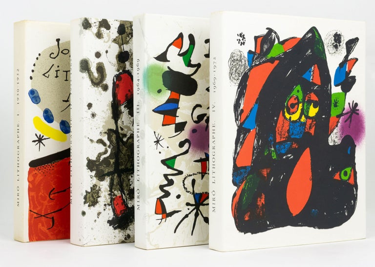 Item #122986 Joan Miró. Lithographe I [1930-1952]. [Together with] Lithographe II, 1953-1963; Lithographe III, 1964-1969; [and] Lithographe IV, 1969-1972 [four volumes]. Joan MIRO, Michel LEIRIS, Fernand MOURLOT.
