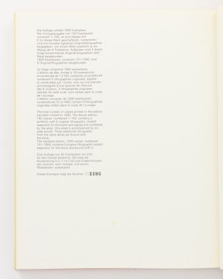 Horst Antes. Catalogue de l'oeuvre gravé. Préface de Klaus Gallwitz