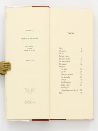 The Commentaries of AL. Being The Equinox, Volume 5, Number 1