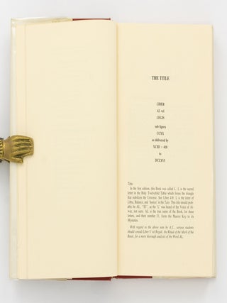 The Commentaries of AL. Being The Equinox, Volume 5, Number 1