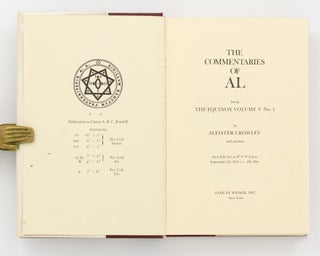 The Commentaries of AL. Being The Equinox, Volume 5, Number 1