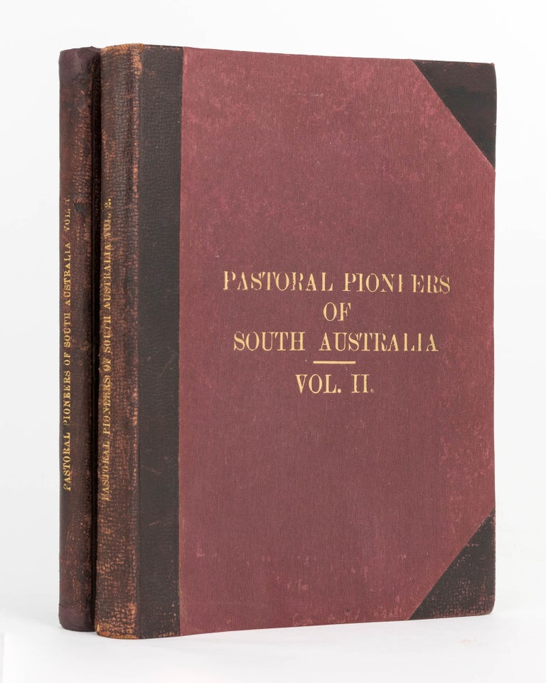 Item #123305 Pastoral Pioneers of South Australia... Reprinted from 'The Stock and Station Journal'. Rodney COCKBURN.
