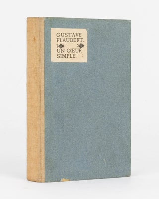 Item #123711 Un Coeur Simple. Eragny Press, Gustave FLAUBERT