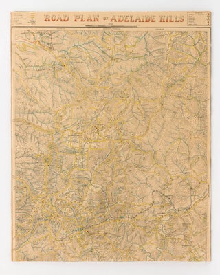 Item #123762 Road Plan of Adelaide Hills. William Herbert EDMUNDS