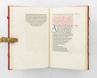 Item #123831 The Wisdom of Jesus the Son of Sirach, commonly called Ecclesiasticus. Ashendene Press