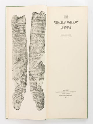 Item #124108 The Ashmolean Ostracon of Sinuhe. Egyptology, John W. B BARNS