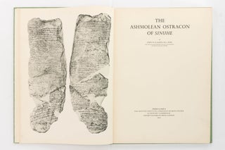 Item #124108 The Ashmolean Ostracon of Sinuhe. Egyptology, John W. B. BARNS