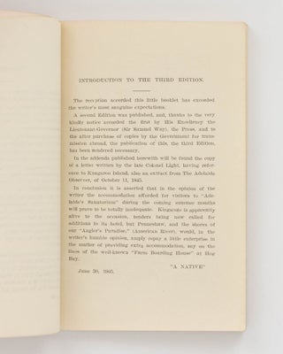 Kangaroo Island, 'Adelaide's Sanatorium'. Comprising a Series of Articles written for 'The Register' and 'The Observer'
